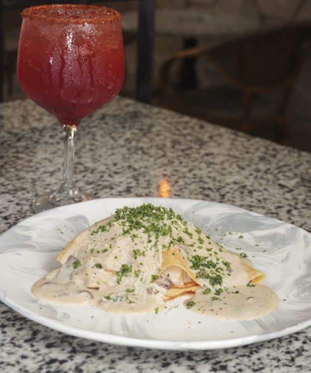 Crêpe Cremoso de Champiñones y Pollo