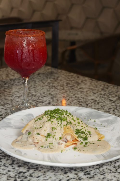 Crêpe Cremoso de Champiñones y Pollo