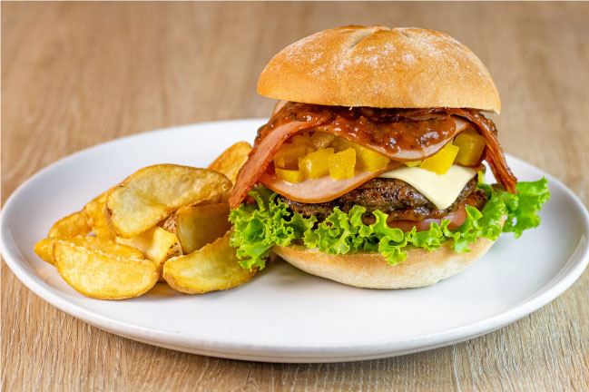 Hamburguesa hawaiana