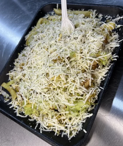 CHUZO DESGRANADO DE POLLO Y BOLLO