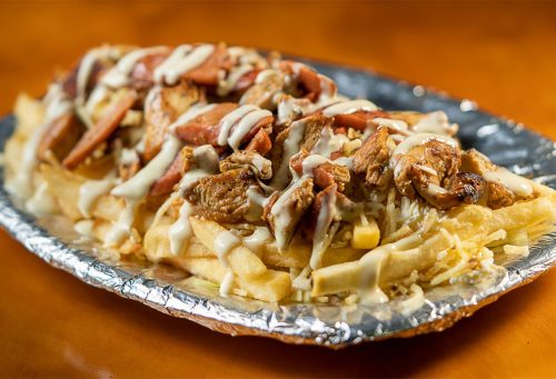 CHUZO DESGRANADO DE CARNE CON PAPAS