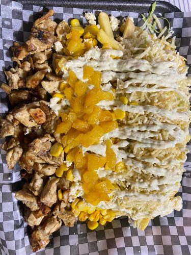 CHUZO DESGRANADO DE POLLO Y PAPAS