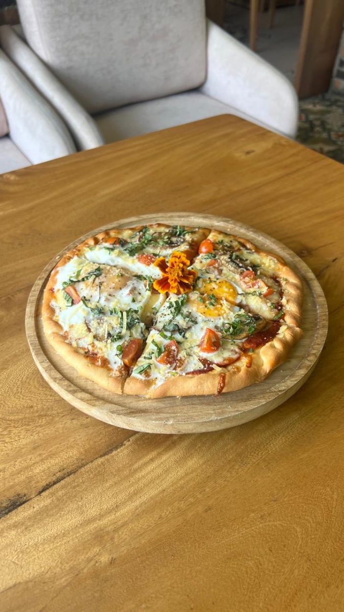 Egg pizza