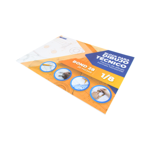 Block Papel Bond 115g Formato Horizontal 1/8 x 20 H