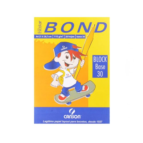 Block Papel Bond 115 g Base 30 A4 x 20 Hj