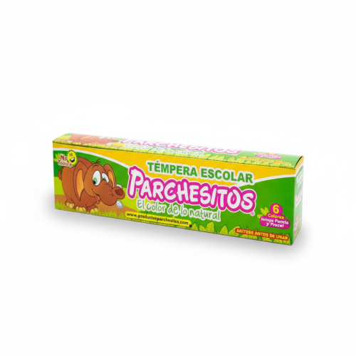 Tempera Parchesitos 6  Colores