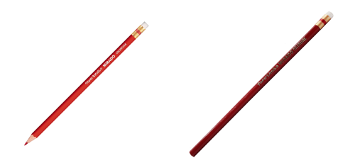 Lápiz Rojo Triangular Norma y PaperMater Colorchek