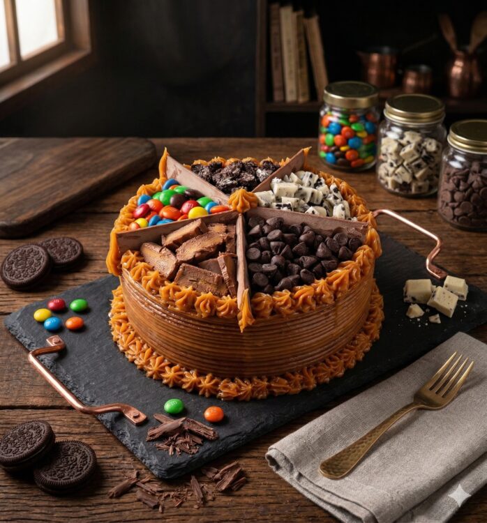 TORTA CON TOPPINS VAINILLA AREQUIPE