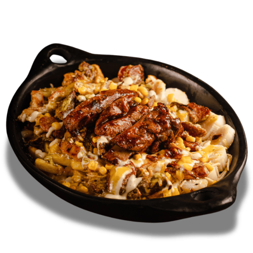 Salchipapa Gabriels Gratinada