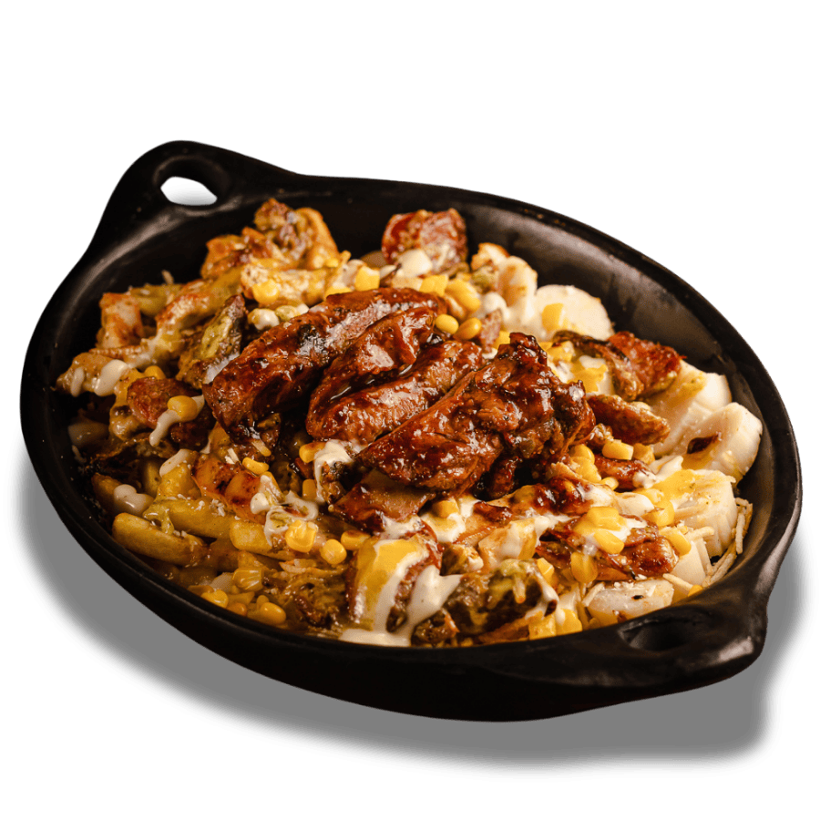 Salchipapa Gabriels Gratinada