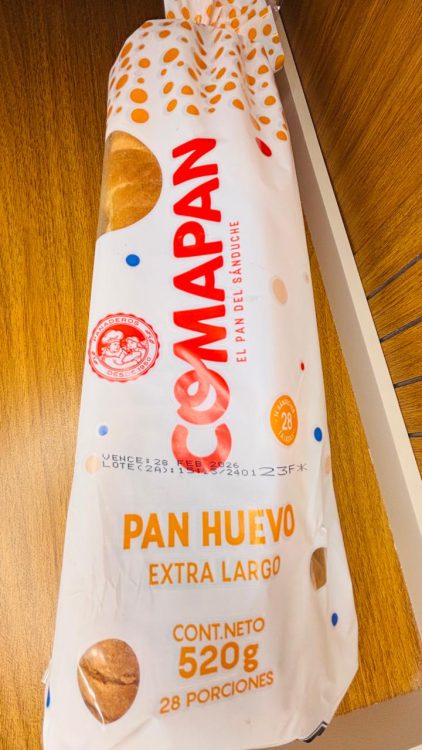 Pan Tajado Huevo Extralargo