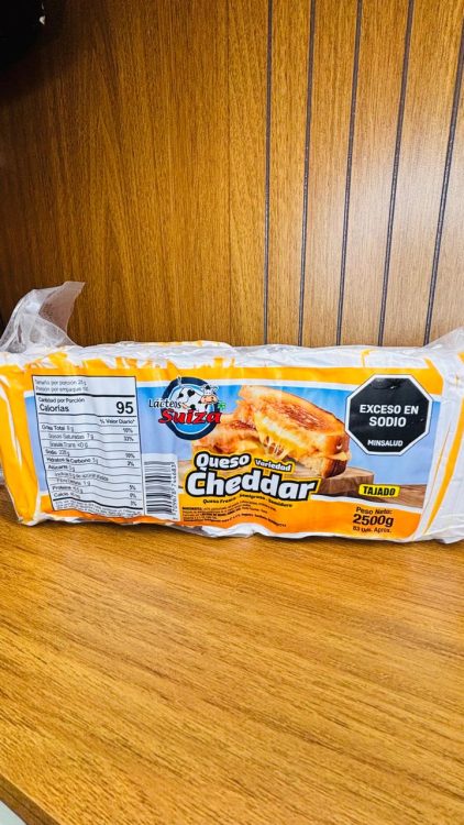 Bloque Cheddar Tajado