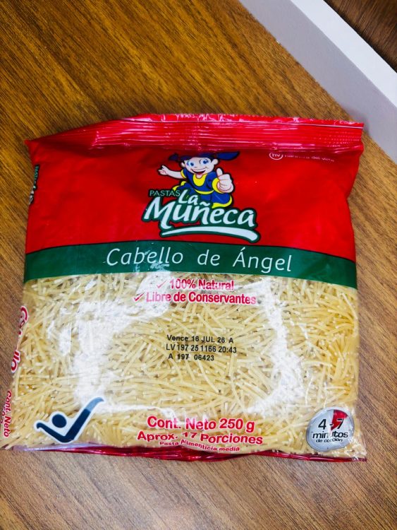 Pasta La Muñeca Cabello de Angel