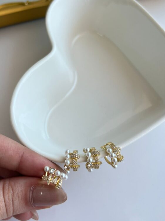 Earcuff perla Rodio 419136