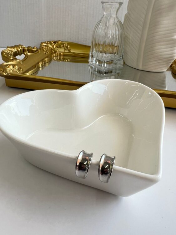 Earcuff plateado liso 417207