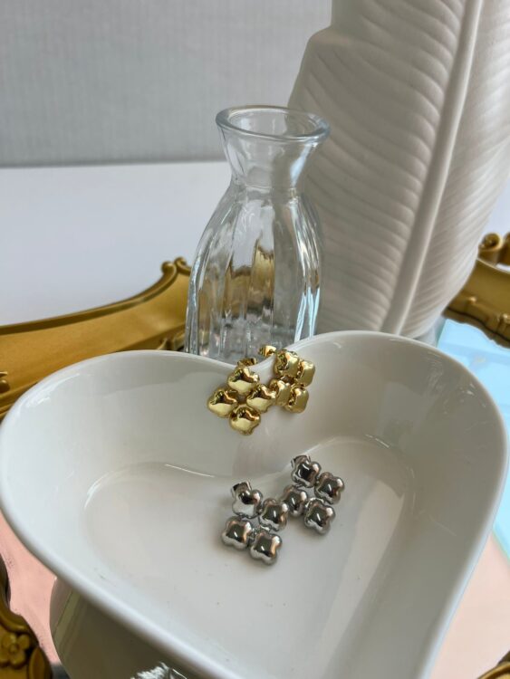 Aretes Rodio trebol 418319