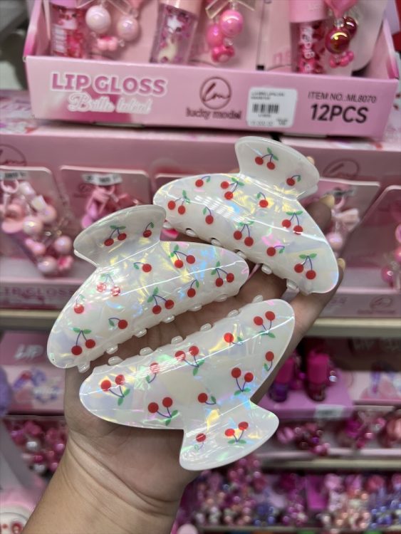 Pinza tornasol cerezas 9646