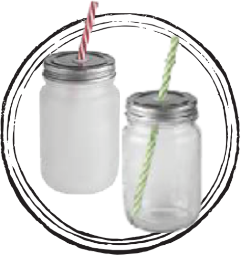 Mason Jar Opalizado y Cristal