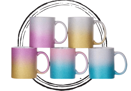 Mug Escarchado Bicolor