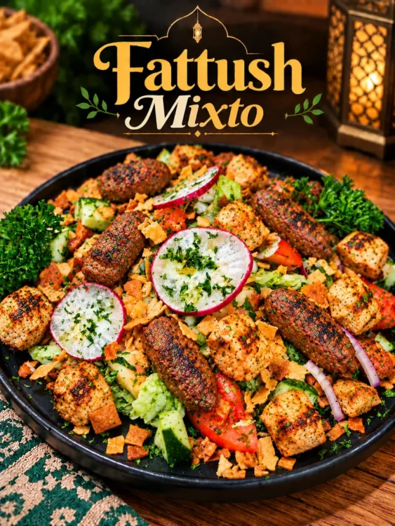Fattush mixto