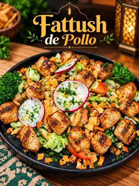 Fattush de pollo