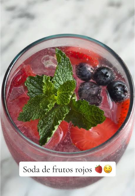 Soda de Frutos Rojos