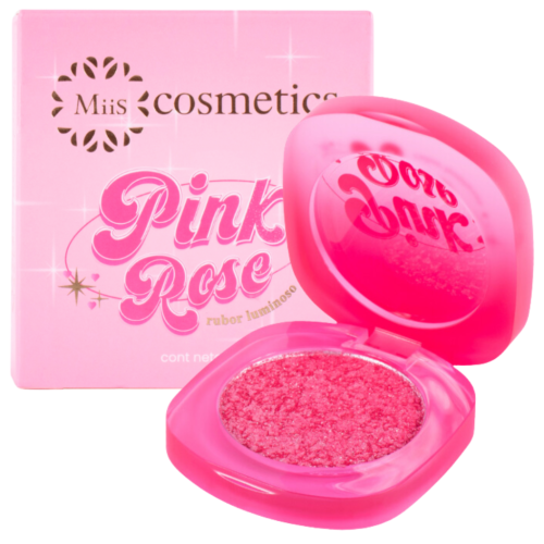 Rubor Luminoso Colección Pink Rose Miis Cosmetics