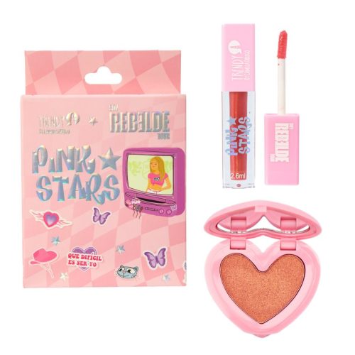 Kit Pink Stars Rubor y Gloss Trendy