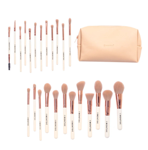 Kit de brochas viajero monto Cream