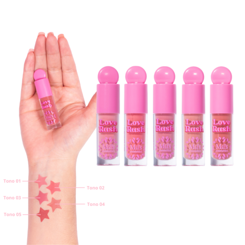 Rubores Líquidos Love Rush Miis Cosmetics