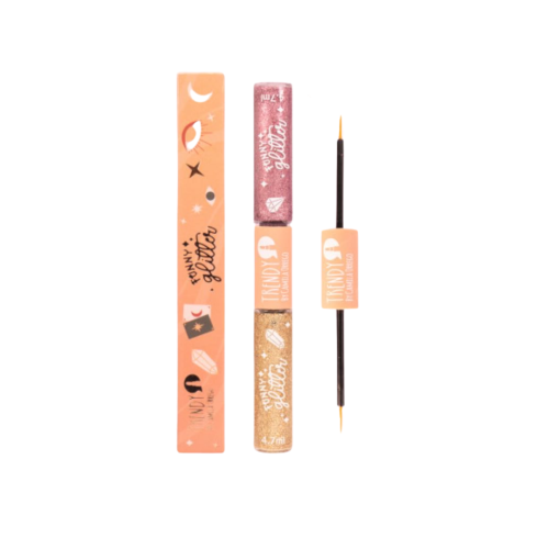 Delineador Doble Funny Glitter Trendy