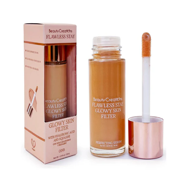 Base Tinta Flawless Stay Glow Skin Filter Beauty Creations