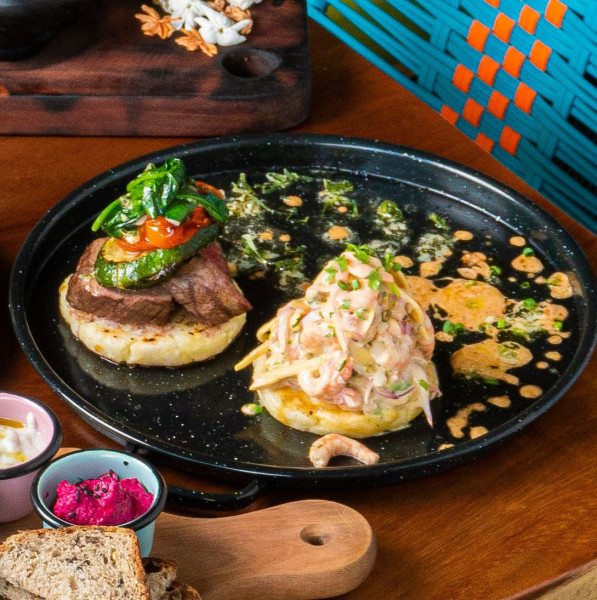 Arepa Sliders Surf & Turf