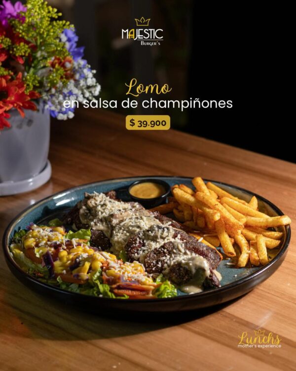Lomo Champiñones