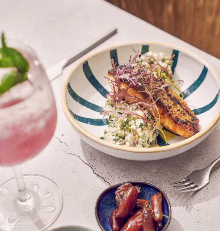 Ensalada de Salmón a la Parrilla