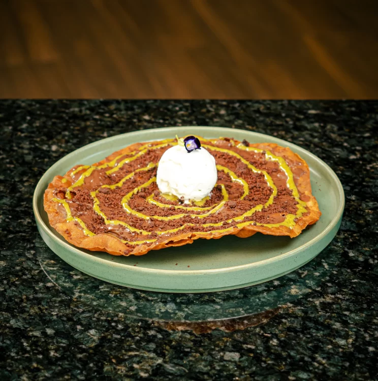 Pizzeta de Nutella con Cookie