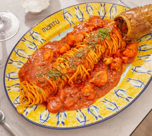 Spaguetti con Langosta