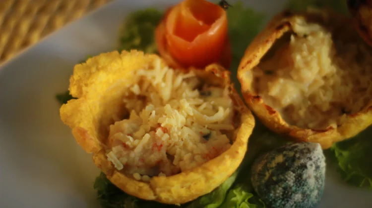 Tostones con Camarón