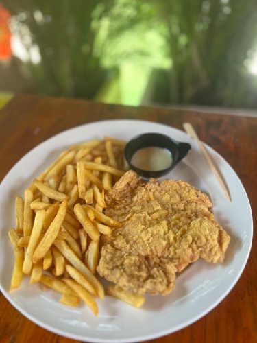 Milanesa de Cerdo con Salsa Ranch