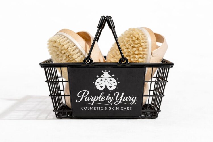 Cepillo Masajeador en Seco Purple