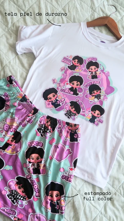 Pijama BTS Caricaturas