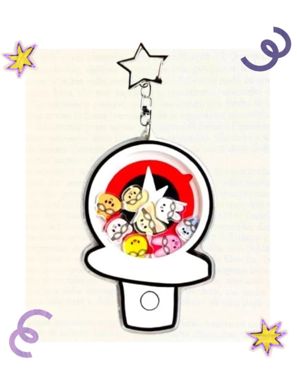 Llavero con Lightstick y Skzoo