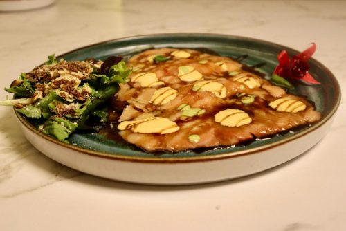 Carpaccio de Salmón Puerta de Oro