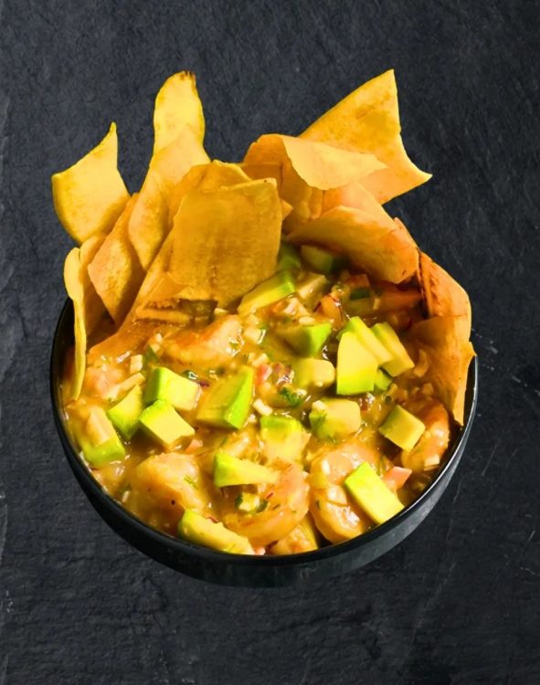 Ceviche de Camarones 16 Onz