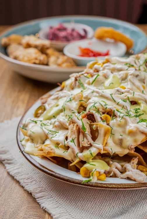 NACHOS CON CARNE Y POLLO