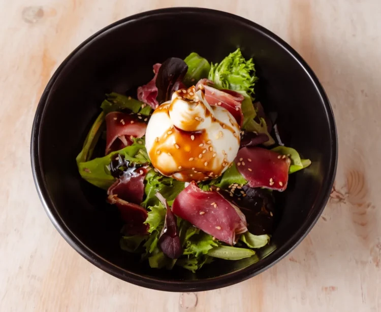 Burrata y Berenjena Crocante
