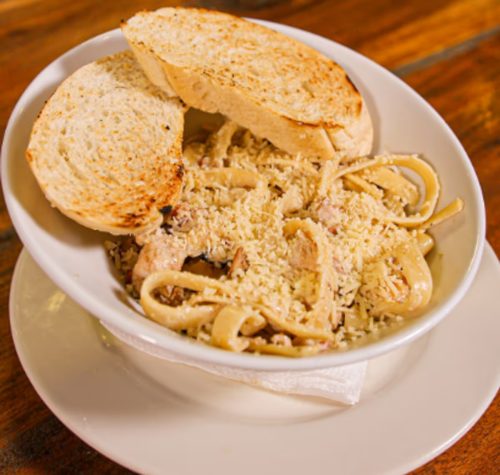 Pastas Carbonara con Pollo