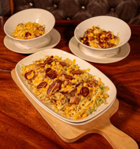 Mazorca Gratinada con Pollo